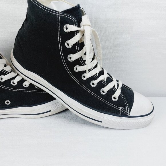 Converse Men's Black White Chuck Taylor All Star Hi-Top Athletic Sneaker Sz 9.5 - Picture 3 of 9